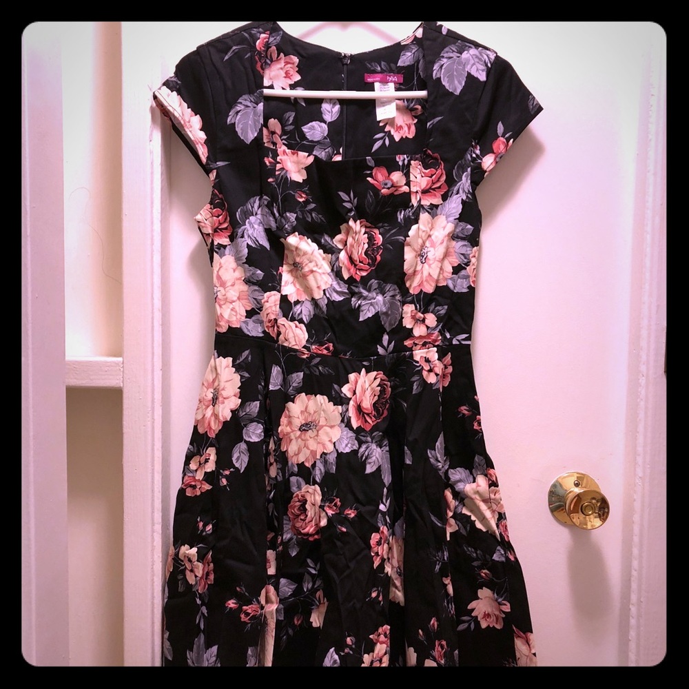 ModCloth Dress In Rose Blooms